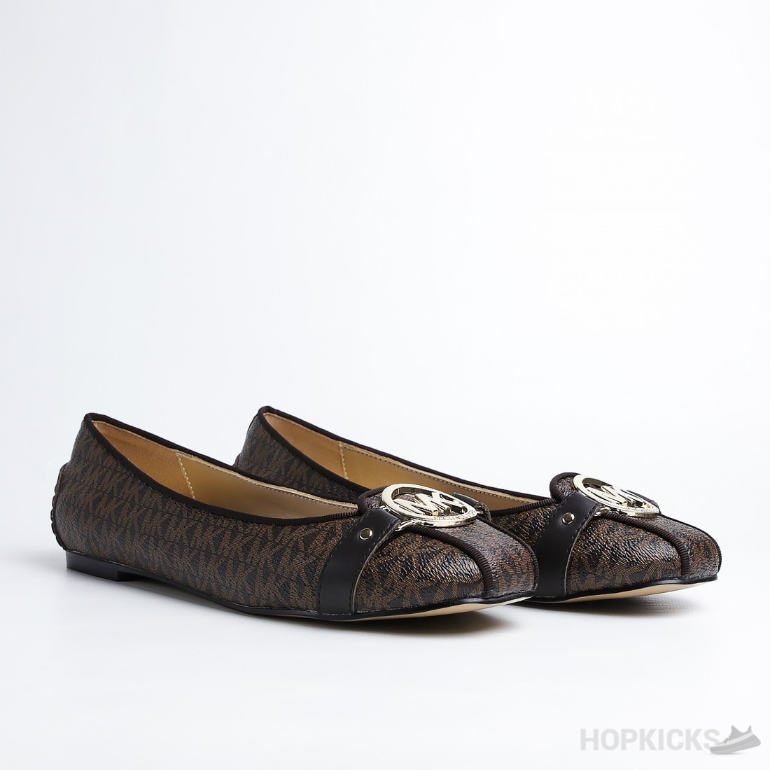 Michael Kors Lillie Moccasin Flats Brown Dot Perfect